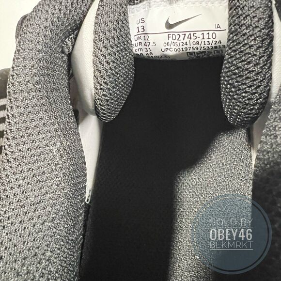 Nike Alpha Huarache Elite 4 Low  Baseball Cleats White FD2745-110 Size 13 - Picture 6 of 6